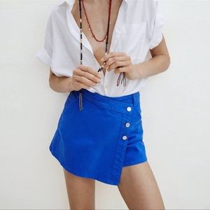 Zara Denim Skirt in Royal Blue